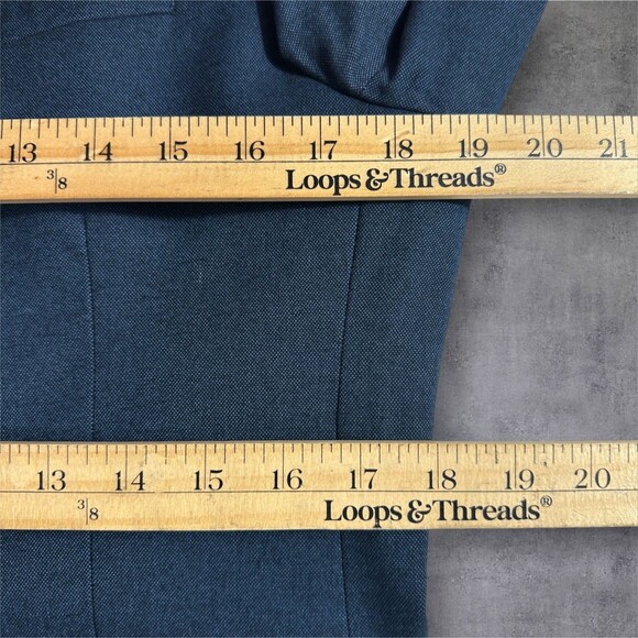 BANANA REPUBLIC Italian Fabric Slim fit 38R Mens Blazer Sport Coat Navy Jacket - Picture 10 of 13